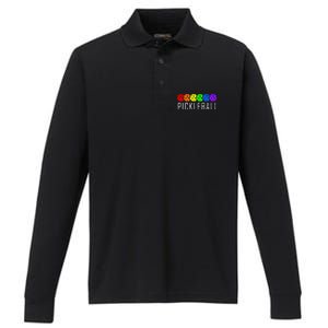 Pickleball Gift Performance Long Sleeve Polo