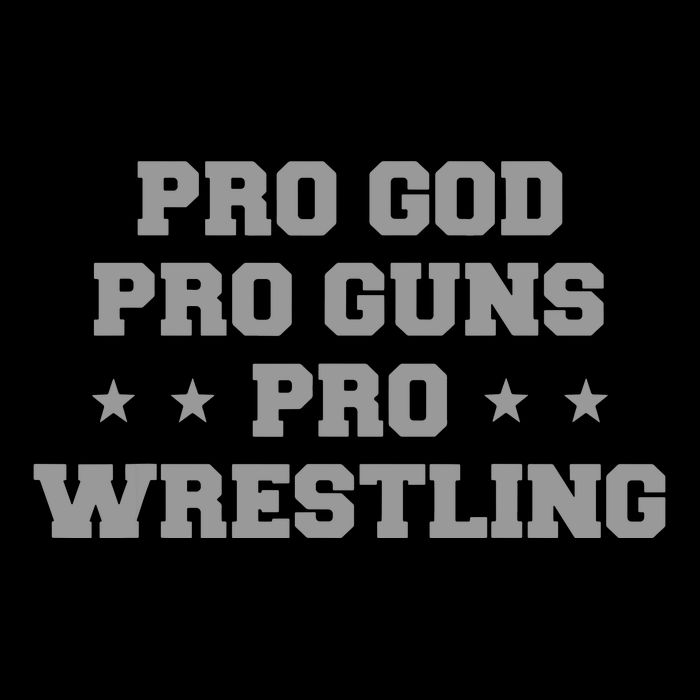 Pro God Pro Guns Pro Wrestling Tall T-Shirt