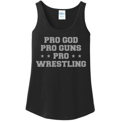 Pro God Pro Guns Pro Wrestling Ladies Essential Tank