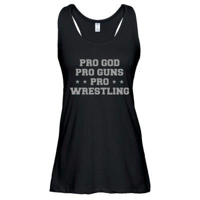 Pro God Pro Guns Pro Wrestling Ladies Essential Flowy Tank