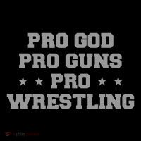 Pro God Pro Guns Pro Wrestling Baby Bodysuit
