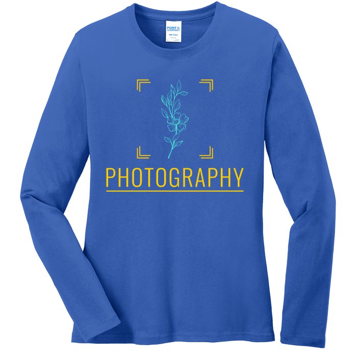 Photography Gift Photographer Great Gift Ladies Long Sleeve Shirt