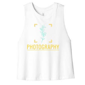 Photography Gift Photographer Great Gift Women's Racerback Cropped Tank