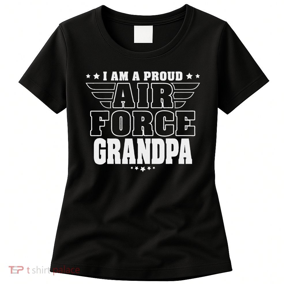Proud Grandpa Patriotic Pride Military Grandfather Women's T-Shirt