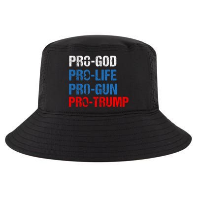 Pro God Pro Life Pro Gun Pro Trump Patriotic Cool Comfort Performance Bucket Hat