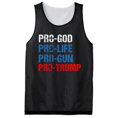 Pro God Pro Life Pro Gun Pro Trump Patriotic Mesh Reversible Basketball Jersey Tank