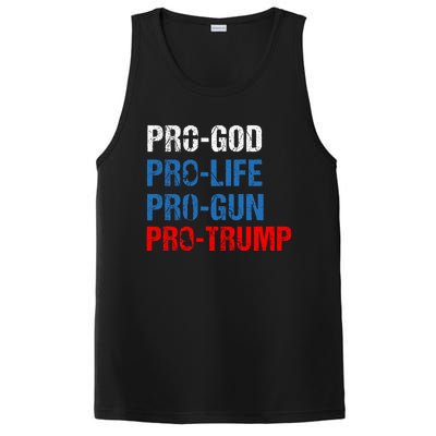 Pro God Pro Life Pro Gun Pro Trump Patriotic PosiCharge Competitor Tank