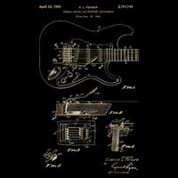 Patent Guitar Cooling Performance Crew T-Shirt