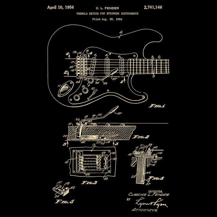 Patent Guitar Apron