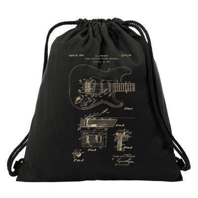 Patent Guitar Drawstring Bag