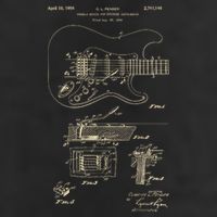 Patent Guitar Golf Towel