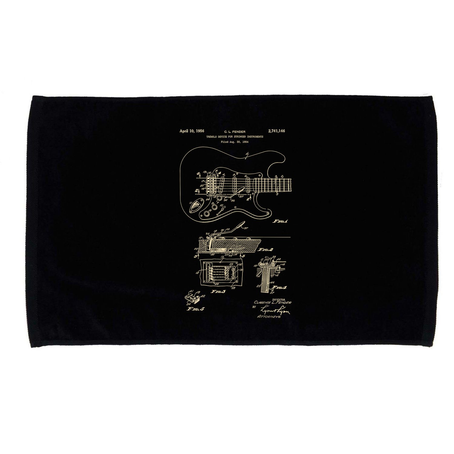 Patent Guitar Microfiber Hand Towel