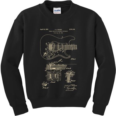 Patent Guitar Kids Sweatshirt