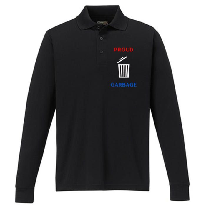 Proud Garbage Performance Long Sleeve Polo