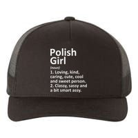 POLISH GIRL POLAND Gift Funny Country Home Roots Descent Yupoong Adult 5-Panel Trucker Hat