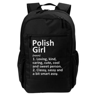 POLISH GIRL POLAND Gift Funny Country Home Roots Descent Daily Commute Backpack