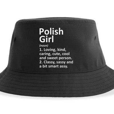 POLISH GIRL POLAND Gift Funny Country Home Roots Descent Sustainable Bucket Hat