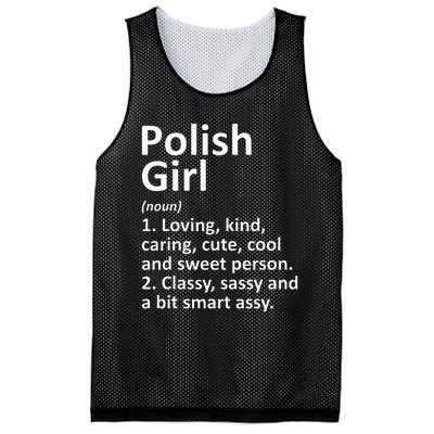 POLISH GIRL POLAND Gift Funny Country Home Roots Descent Mesh Reversible Basketball Jersey Tank