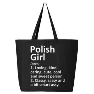 POLISH GIRL POLAND Gift Funny Country Home Roots Descent 25L Jumbo Tote