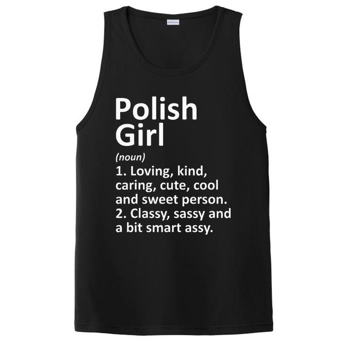 POLISH GIRL POLAND Gift Funny Country Home Roots Descent PosiCharge Competitor Tank