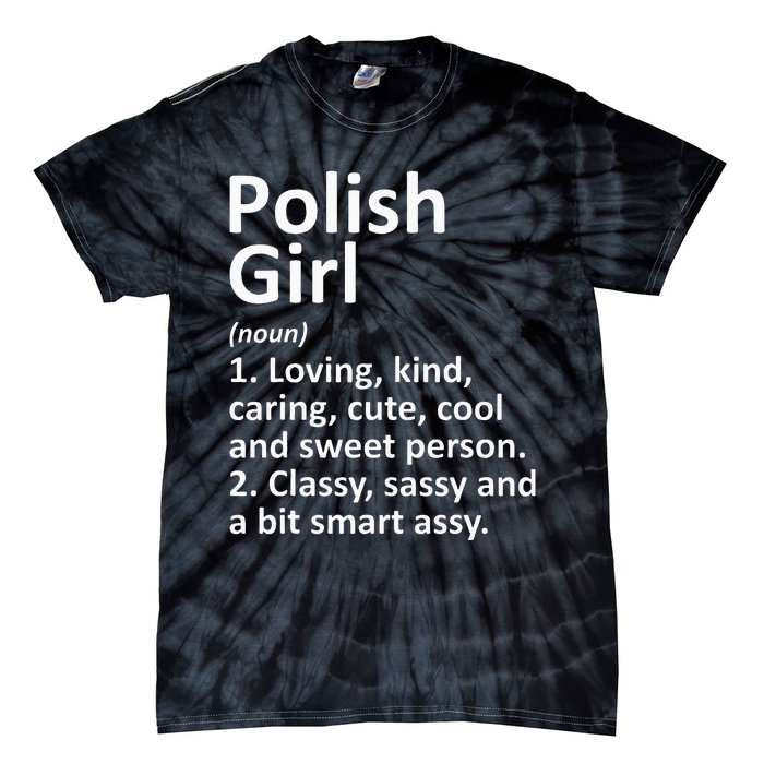 POLISH GIRL POLAND Gift Funny Country Home Roots Descent Tie-Dye T-Shirt