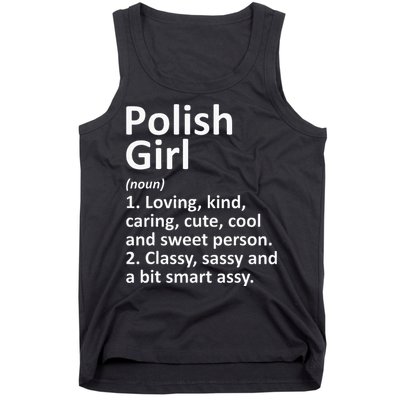 POLISH GIRL POLAND Gift Funny Country Home Roots Descent Tank Top