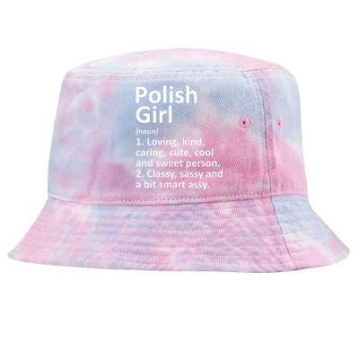 POLISH GIRL POLAND Gift Funny Country Home Roots Descent Tie-Dyed Bucket Hat