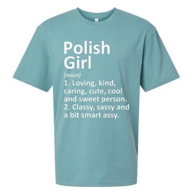 POLISH GIRL POLAND Gift Funny Country Home Roots Descent Sueded Cloud Jersey T-Shirt