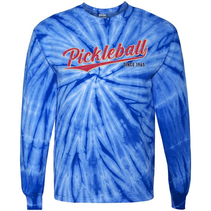 Pickleball Gift Tie-Dye Long Sleeve Shirt