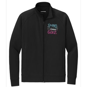 Piano Girl Pianist Music Notes Gift Stretch Full-Zip Cadet Jacket