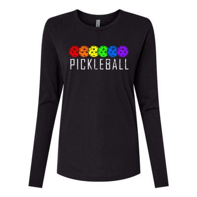 Pickleball Gift Womens Cotton Relaxed Long Sleeve T-Shirt