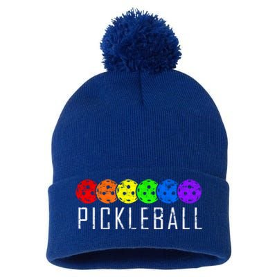 Pickleball Gift Pom Pom 12in Knit Beanie