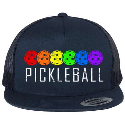 Pickleball Gift Flat Bill Trucker Hat