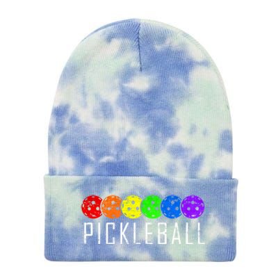 Pickleball Gift Tie Dye 12in Knit Beanie