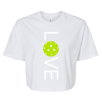 Pickleball Gift Bella+Canvas Jersey Crop Tee