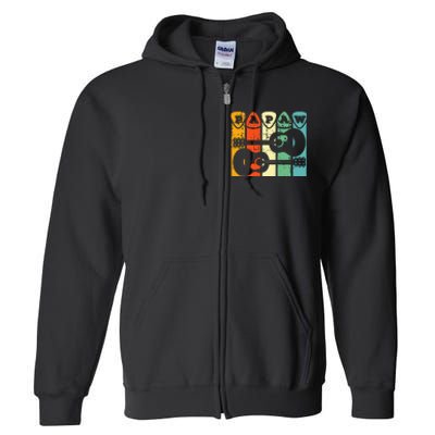 Papaw Guitar Pick Gift Guitar Player Grandpa Retro Guitarist Full Zip Hoodie