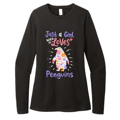 Penguin Gift Womens CVC Long Sleeve Shirt