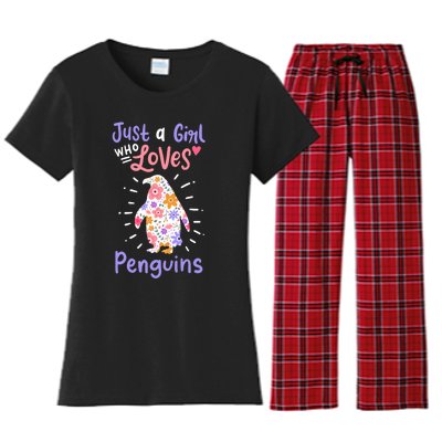 Penguin Gift Women's Flannel Pajama Set