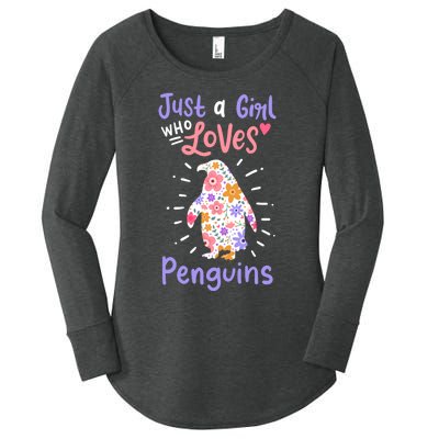 Penguin Gift Women's Perfect Tri Tunic Long Sleeve Shirt