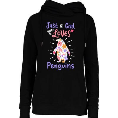 Penguin Gift Womens Funnel Neck Pullover Hood