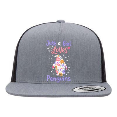 Penguin Gift Flat Bill Trucker Hat