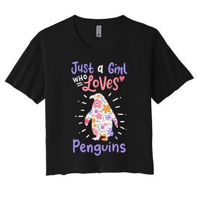 Penguin Gift Women's Crop Top Tee