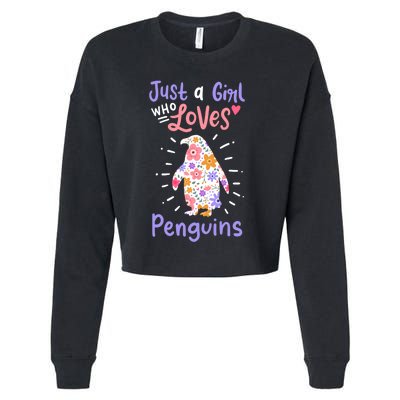 Penguin Gift Cropped Pullover Crew