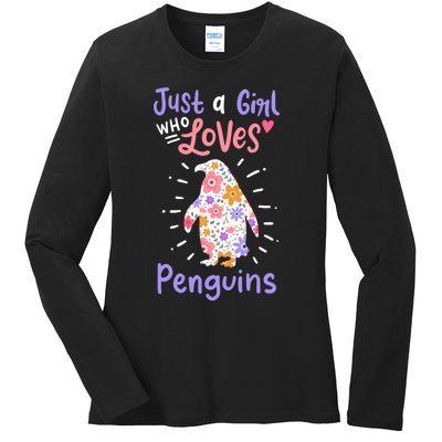 Penguin Gift Ladies Long Sleeve Shirt