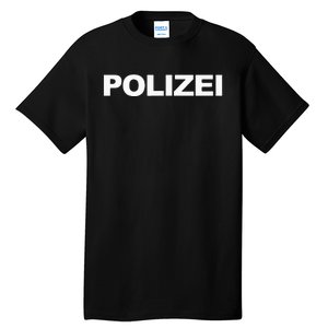 Polizei German Police Front Back Print Tall T-Shirt