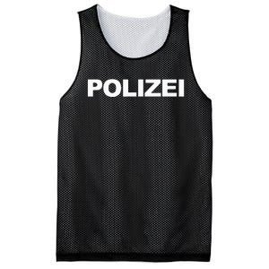 Polizei German Police Front Back Print Mesh Reversible Basketball Jersey Tank