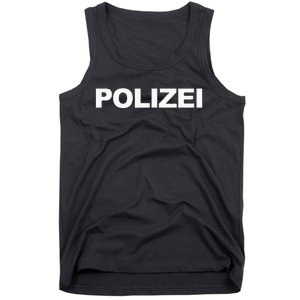 Polizei German Police Front Back Print Tank Top