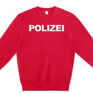 Polizei German Police Front Back Print Premium Crewneck Sweatshirt