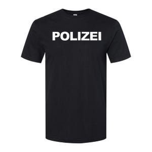 Polizei German Police Front Back Print Softstyle CVC T-Shirt