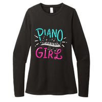 Piano Girl Pianist Music Notes Gift Womens CVC Long Sleeve Shirt